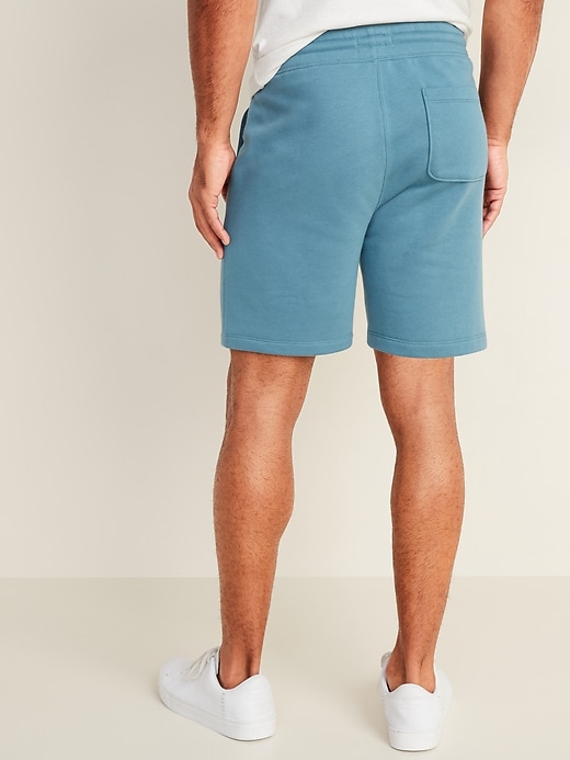 View large product image 2 of 3. Gender-Neutral Jogger Sweat Shorts for Adults -- 7-inch inseam