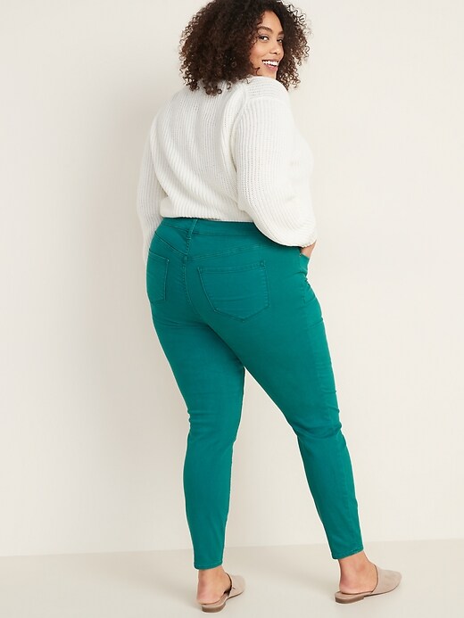 Image number 2 showing, High-Waisted Plus-Size Secret-Slim Pop-Color Rockstar Jeans