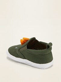 View large product image 3 of 4. Dinosaur Critter Slip-Ons for Baby