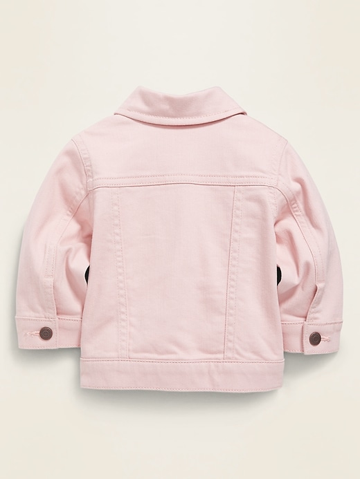 View large product image 2 of 2. Light-Pink Jean Jacket for Baby