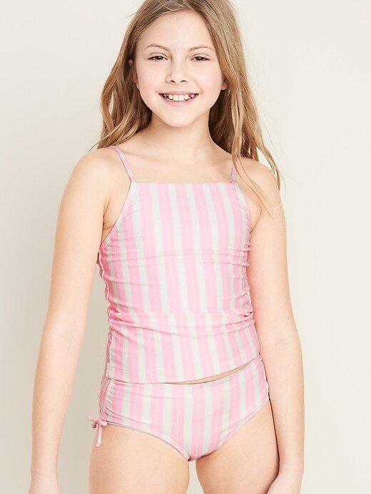 View large product image 1 of 2. Printed Tankini Swim Set for Girls