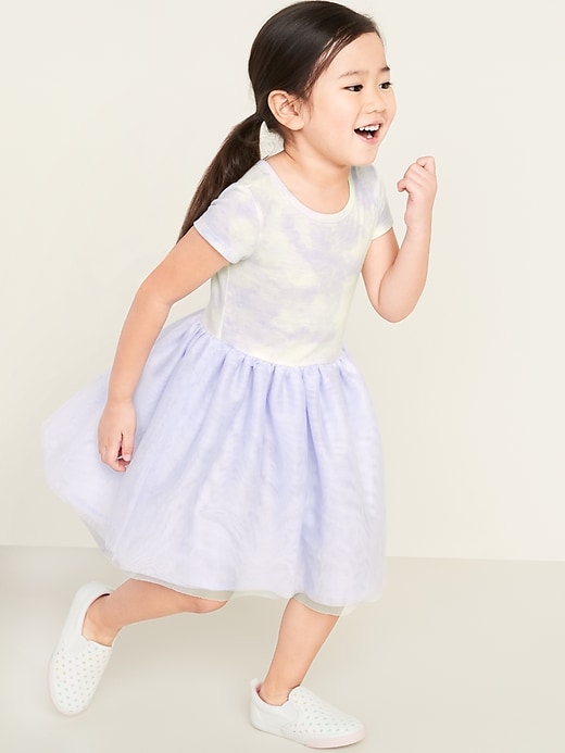 View large product image 1 of 1. Short-Sleeve Tutu Dress for Toddler Girls