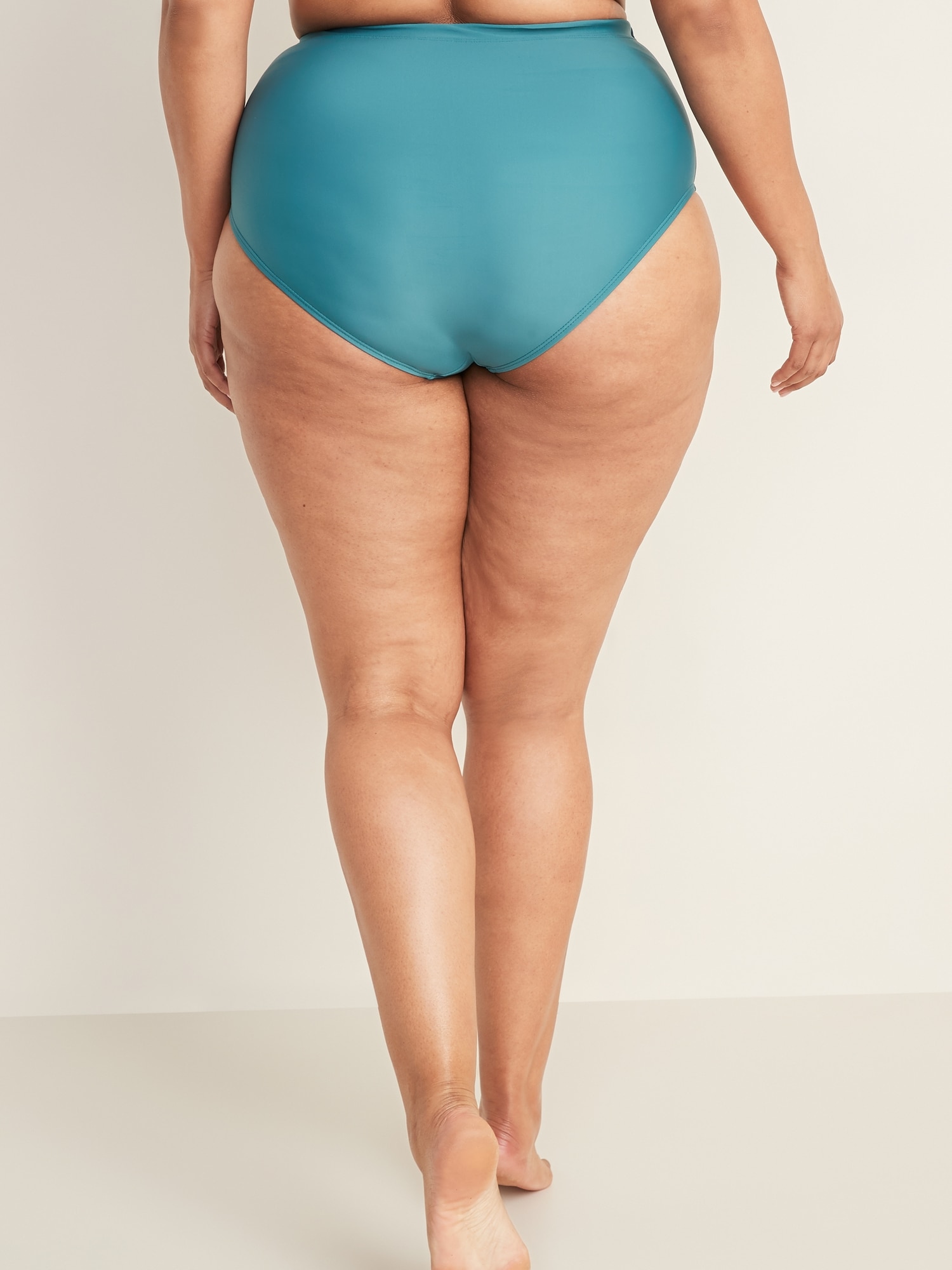 High Waisted Secret Slim Plus Size Swim Bottoms Old Navy