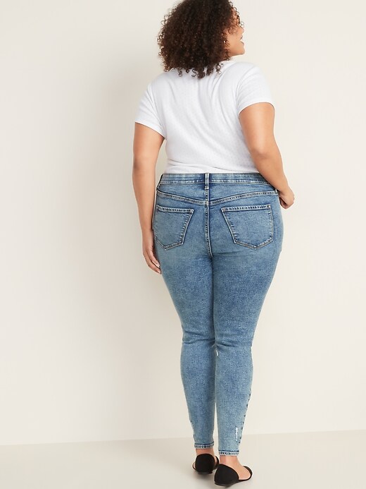 Image number 2 showing, High-Waisted Secret-Slim Pockets + Waistband Distressed Rockstar Jeans