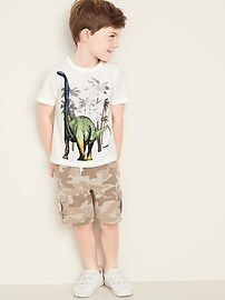 View large product image 3 of 4. Graphic Slub-Knit Short-Sleeve Tee for Toddler Boys