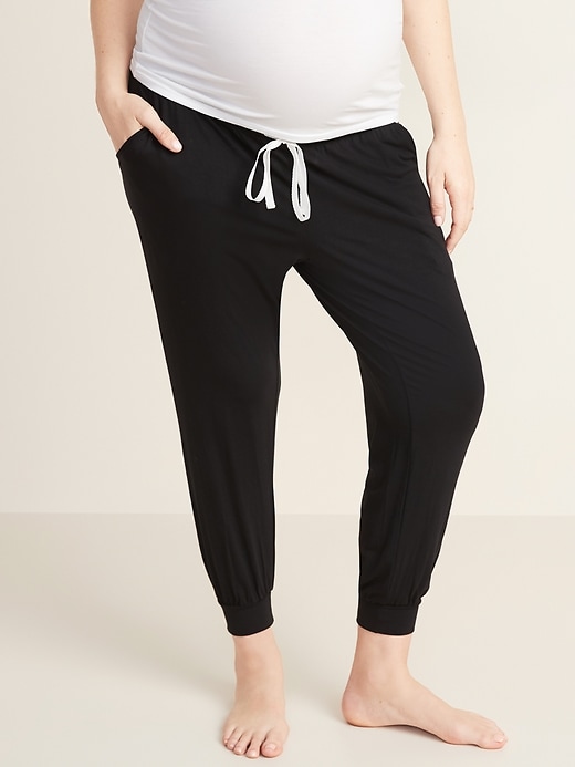 View large product image 1 of 3. Maternity Jersey Lounge Joggers