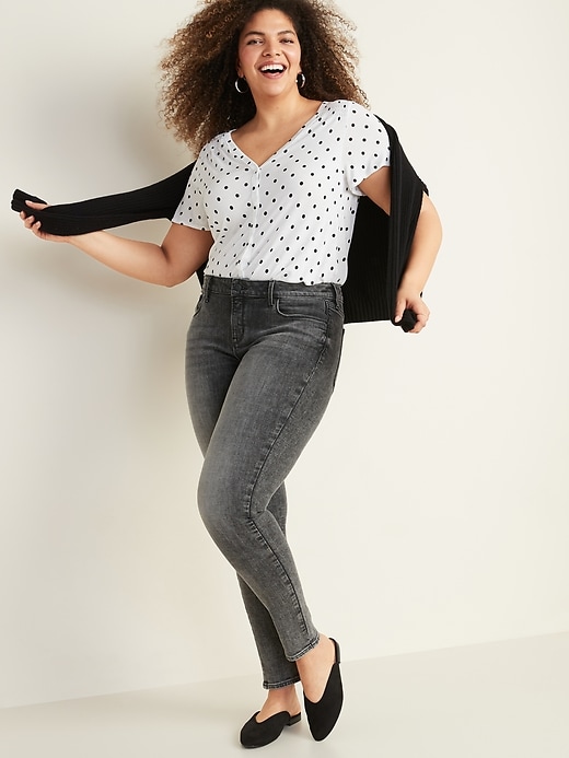 Image number 8 showing, Low-Rise Rockstar Super Skinny Jeans for Women