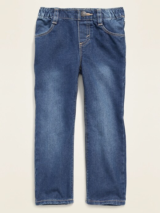 View large product image 1 of 1. Pull-On Straight Jeans for Toddler Boys