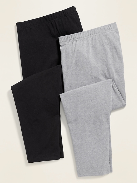 View large product image 1 of 3. High-Waisted Plus-Size Cropped Leggings 2-Pack
