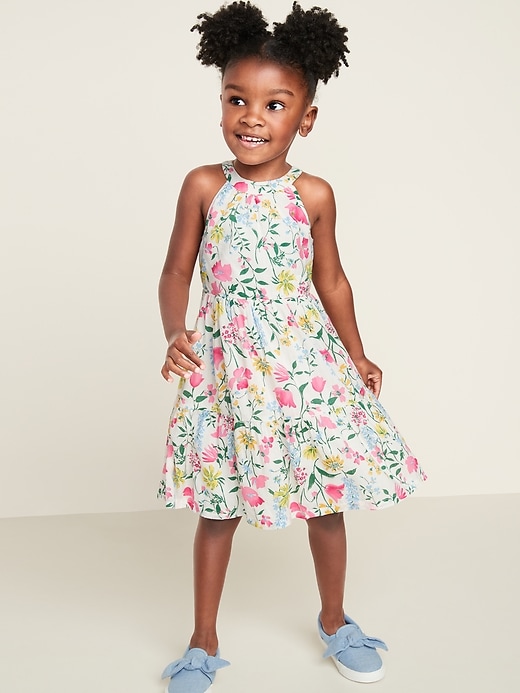 View large product image 1 of 3. Tiered Halter Dress for Toddler Girls