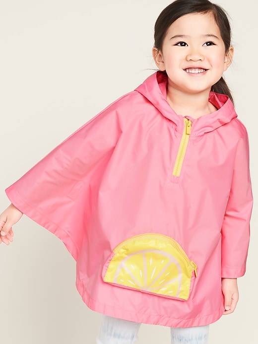 View large product image 1 of 4. Packable Poncho for Toddler Girls