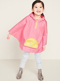 View large product image 3 of 4. Packable Poncho for Toddler Girls