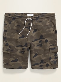 View large product image 3 of 3. Camo Cargo Jogger Shorts -- 7.5-inch inseam