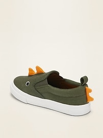 View large product image 3 of 4. Dinosaur Critter Slip-Ons For Toddler Boys