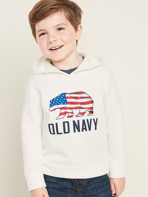 View large product image 1 of 1. Logo-Graphic Pullover Hoodie for Toddler Boys
