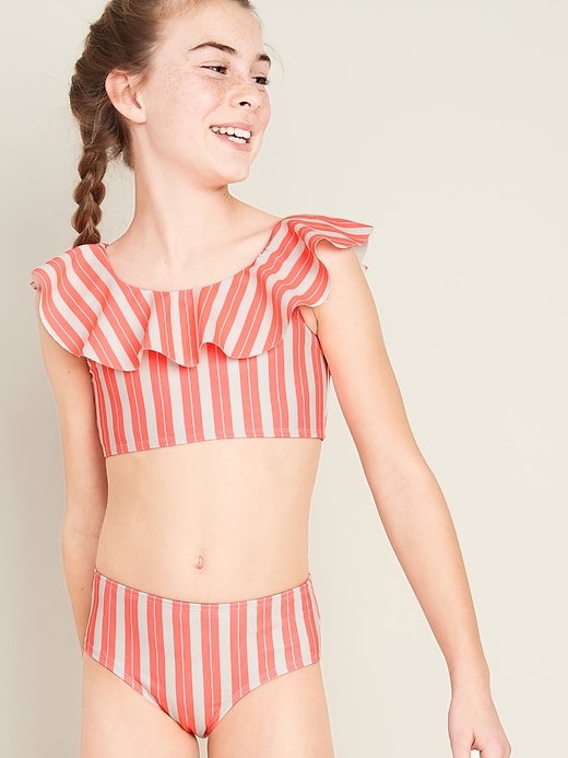 View large product image 1 of 2. Ruffle-Trim Bikini for Girls