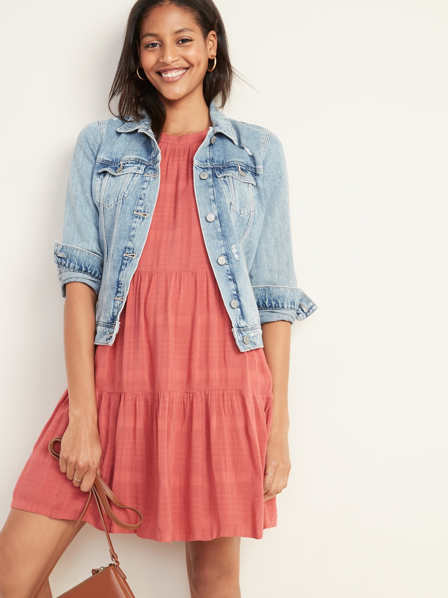 old navy coral dress