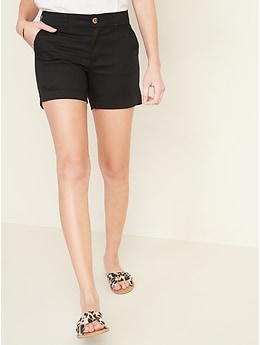 Womens Knee Length Linen Shorts Ladies Size 10 12 14 16 18 20 Black White Navy