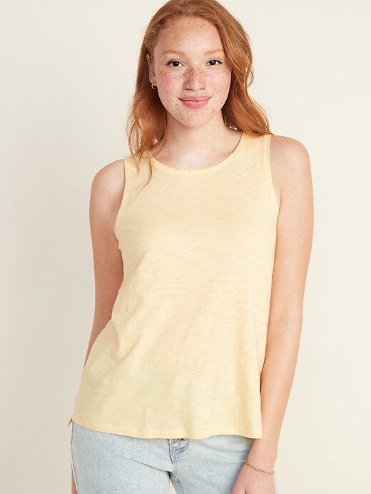 View large product image 1 of 1. EveryWear Slub-Knit Tank Top for Women