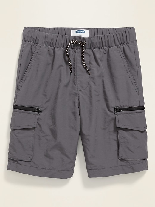 View large product image 1 of 3. Dry-Quick Nylon Zip-Pocket Cargo Jogger Shorts For Boys