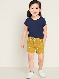 View large product image 3 of 3. Pull-On French-Terry Shorts 2-Pack for Toddler Girls