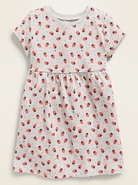 View large product image 3 of 3. Printed Fit & Flare Dress for Toddler Girls