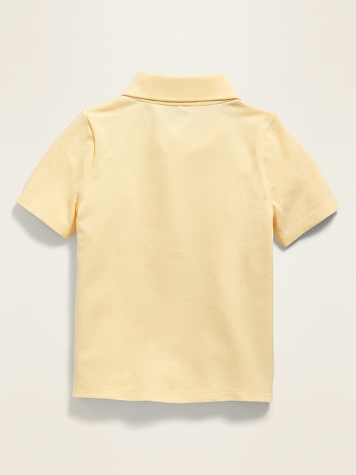 View large product image 2 of 2. Built-In Flex Pique Polo for Toddler Boys