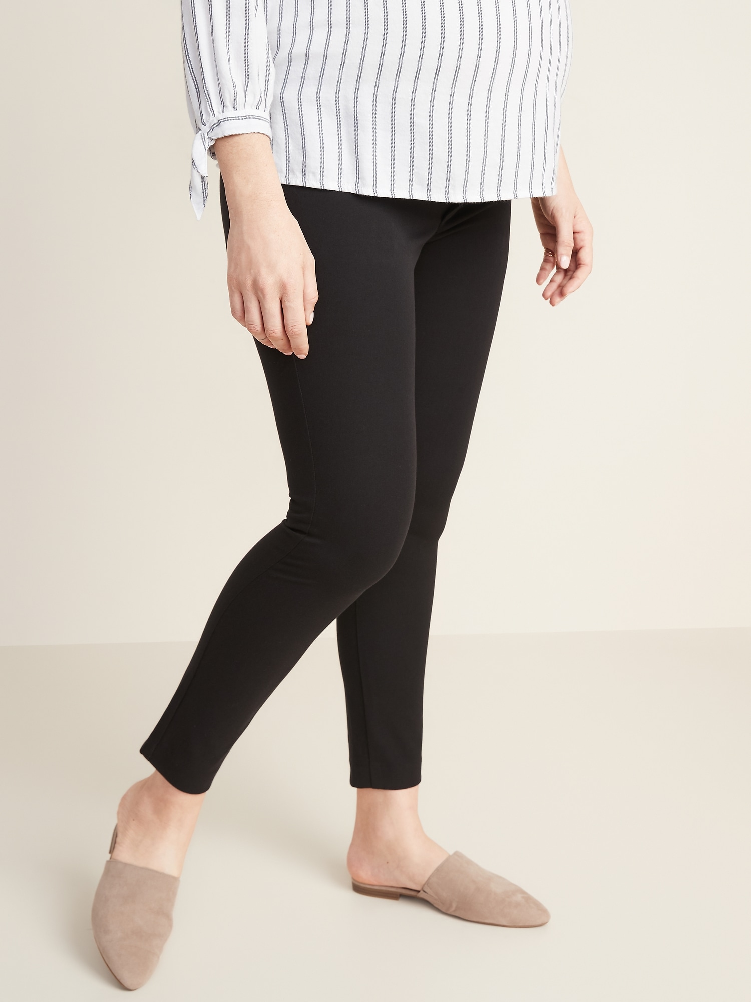 Maternity Side-Panel Pixie Ankle Pants | Old Navy