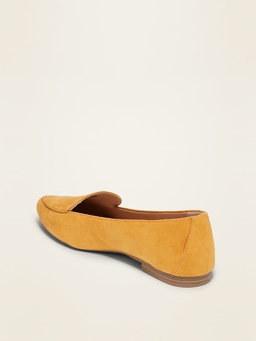 Image number 4 showing, Faux-Suede Pointy-Toe Loafers