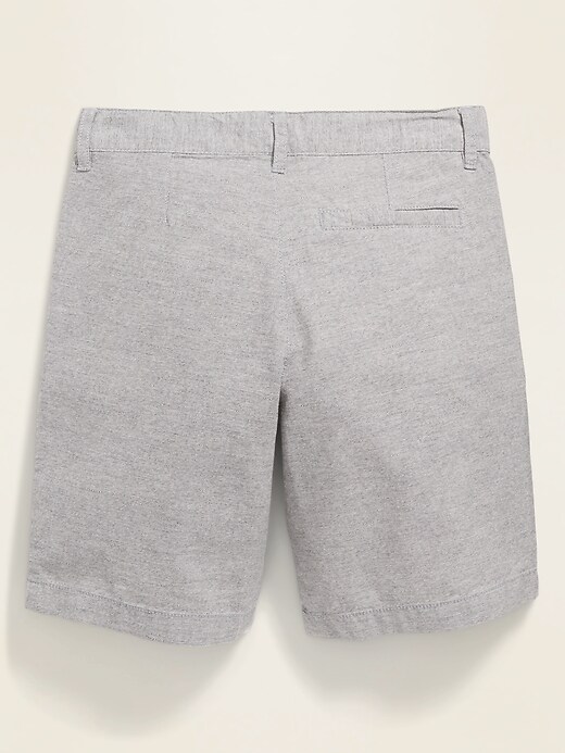 View large product image 2 of 3. Built-In Flex Twill Straight Uniform Shorts For Boys