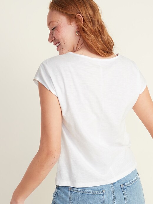 Image number 2 showing, Eyelet-Front Dolman-Sleeve Top for Women