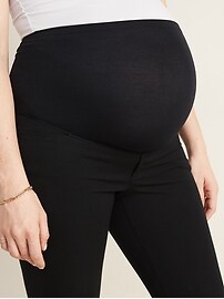 View large product image 3 of 3. Maternity Full-Panel Pixie Pants