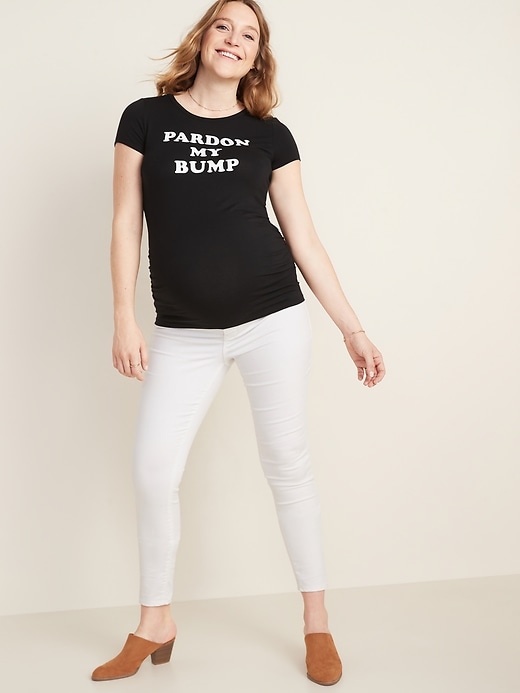 Image number 3 showing, Maternity Graphic Crew-Neck Tee