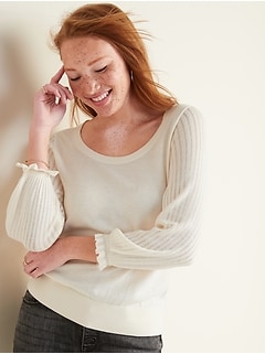 old navy ruffle sweatshirt