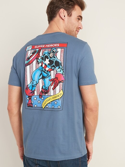 View large product image 2 of 3. Marvel Comics&#153 Captain America Graphic Tee