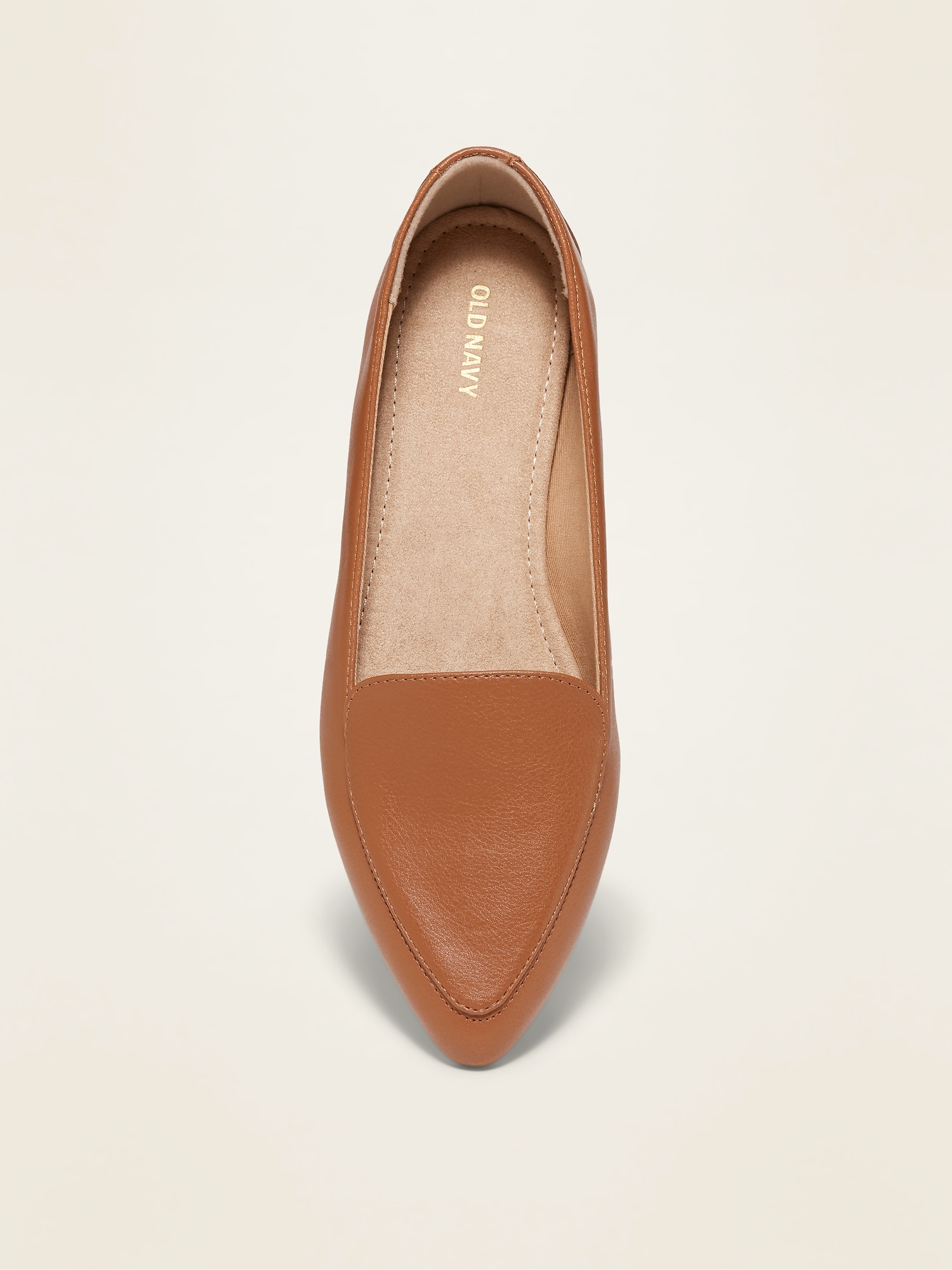 Faux-Leather Pointy-Toe Loafers for 