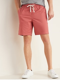 mens pink jogger shorts