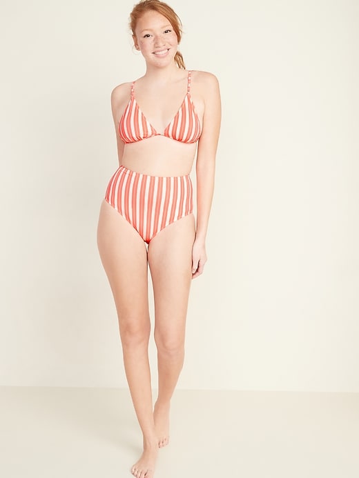 Image number 3 showing, Striped String Bikini Swim Top