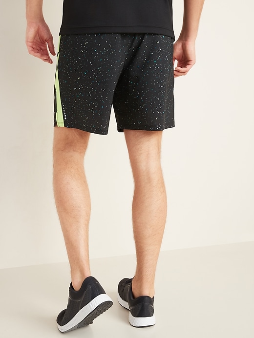 View large product image 2 of 3. Printed Quick-Dry Built-In Flex Run Shorts -- 7-inch inseam