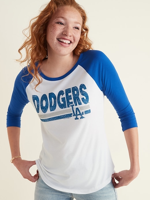 View large product image 1 of 1. MLB&#174 Team-Graphic 3/4-Sleeve Tee for Women