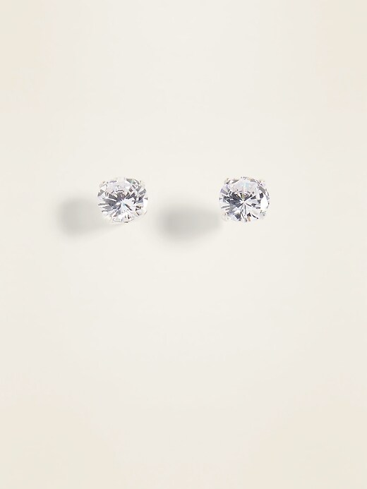View large product image 1 of 2. Zirconia Stud Earrings for Women