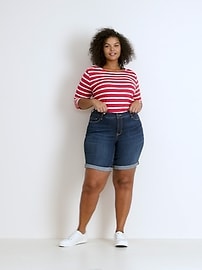 old navy plus size bermuda shorts