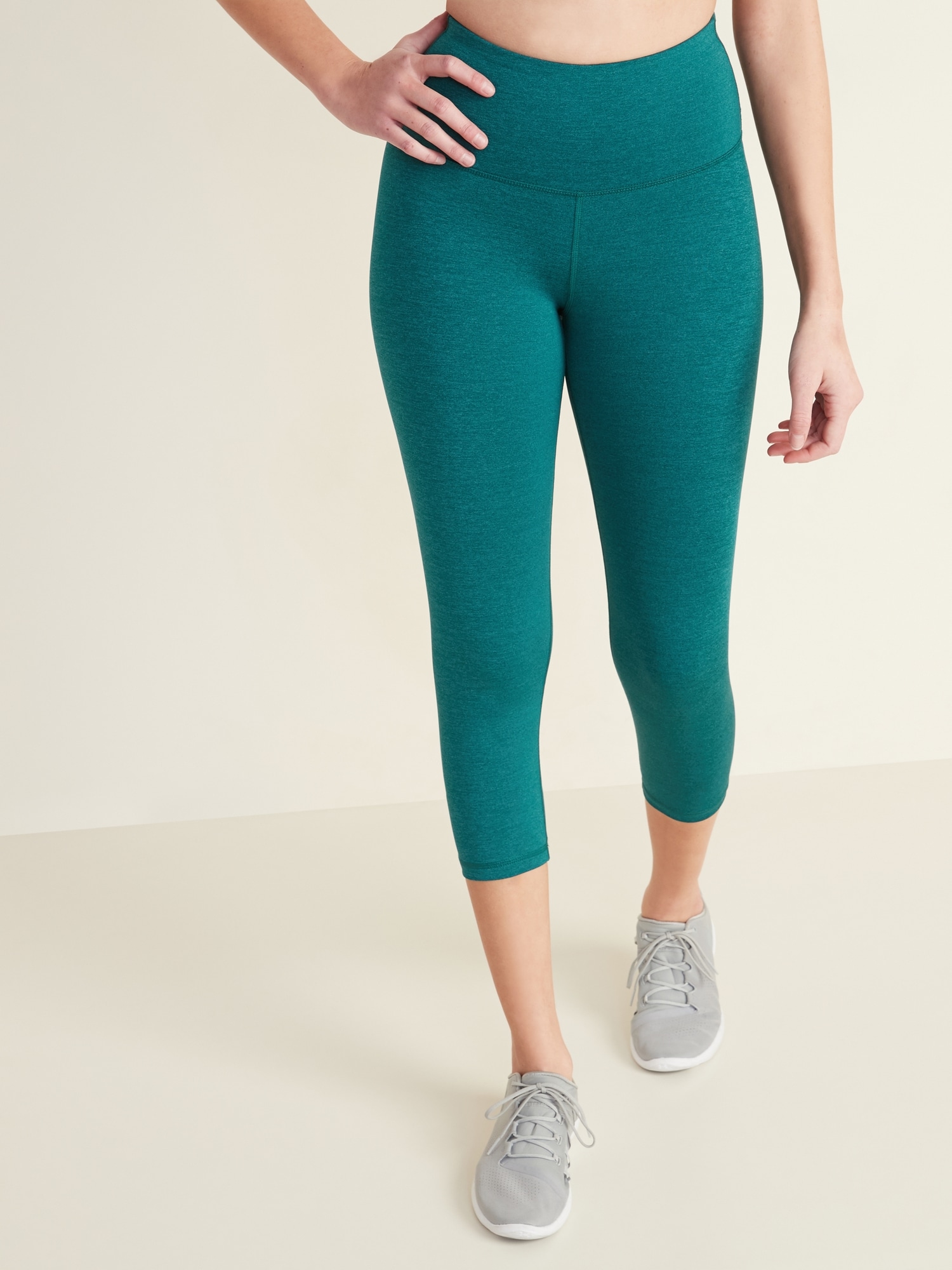 High-Waisted Elevate Compression Crops for Women