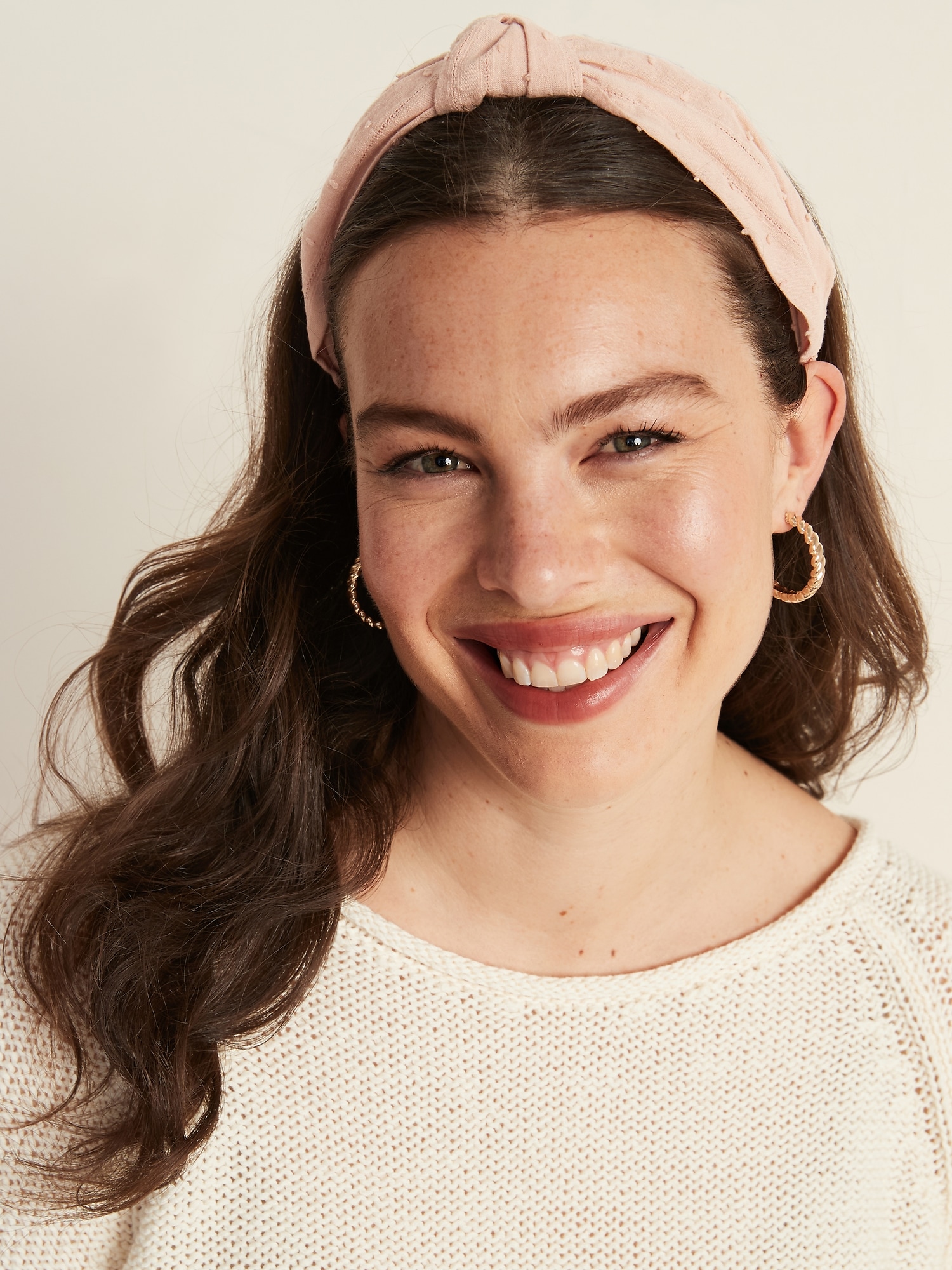 Fabric-Covered Headband For Women