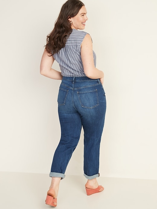 Image number 7 showing, Extra High-Waisted Sky-Hi Straight Jeans for Women
