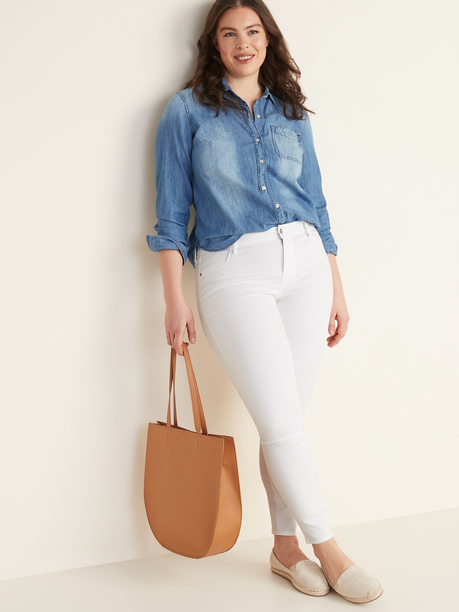 old navy white denim
