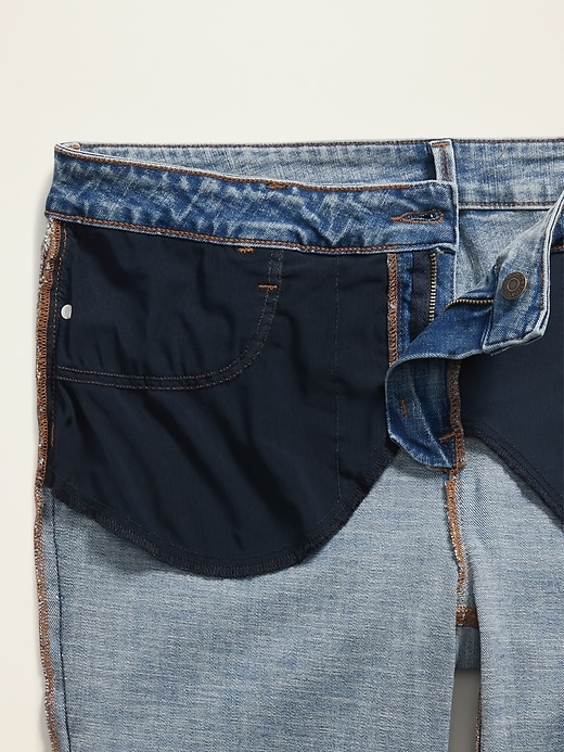 Image number 4 showing, Mid-Rise Secret-Slim Pockets Plus-Size Jean Bermuda Shorts - 9-inch inseam