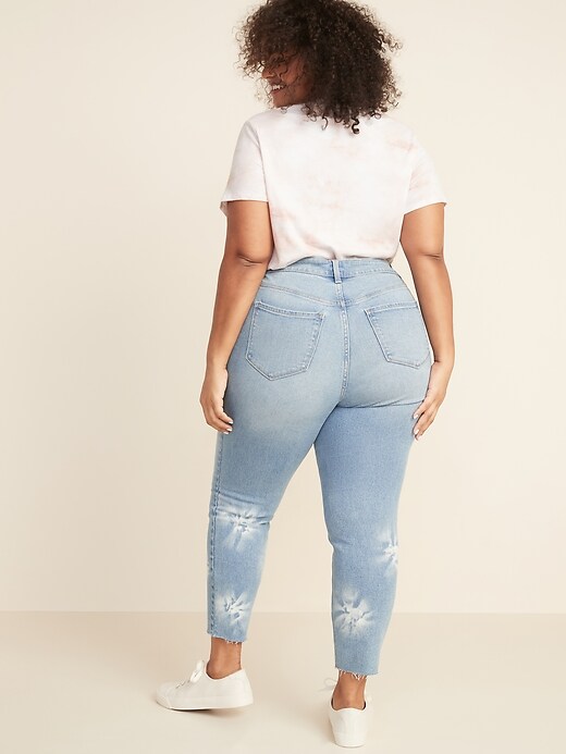 Image number 2 showing, High-Waisted Secret-Slim Pockets Dip-Dye Rockstar Super Skinny Plus-Size Jean