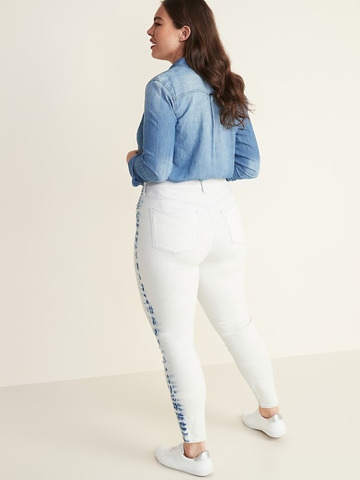 Image number 7 showing, High-Waisted Dip-Dye Rockstar Super Skinny Jeans for Women