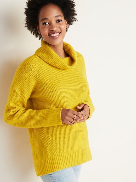 View large product image 1 of 1. Slouchy Turtleneck Sweater for Women